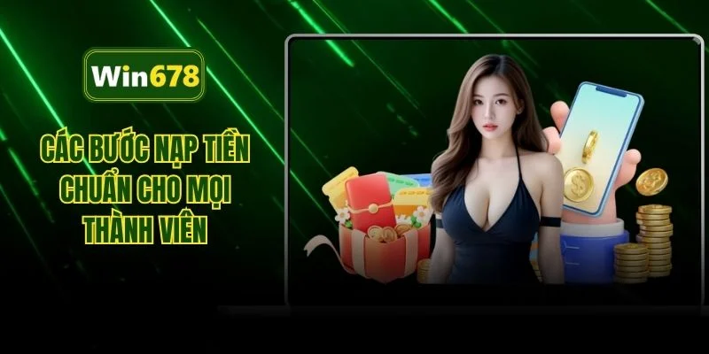 Các bước nạp tiền chuẩn cho mọi thành viên