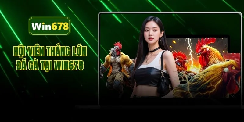 Hội viên thắng lớn đá gà tại WIN678